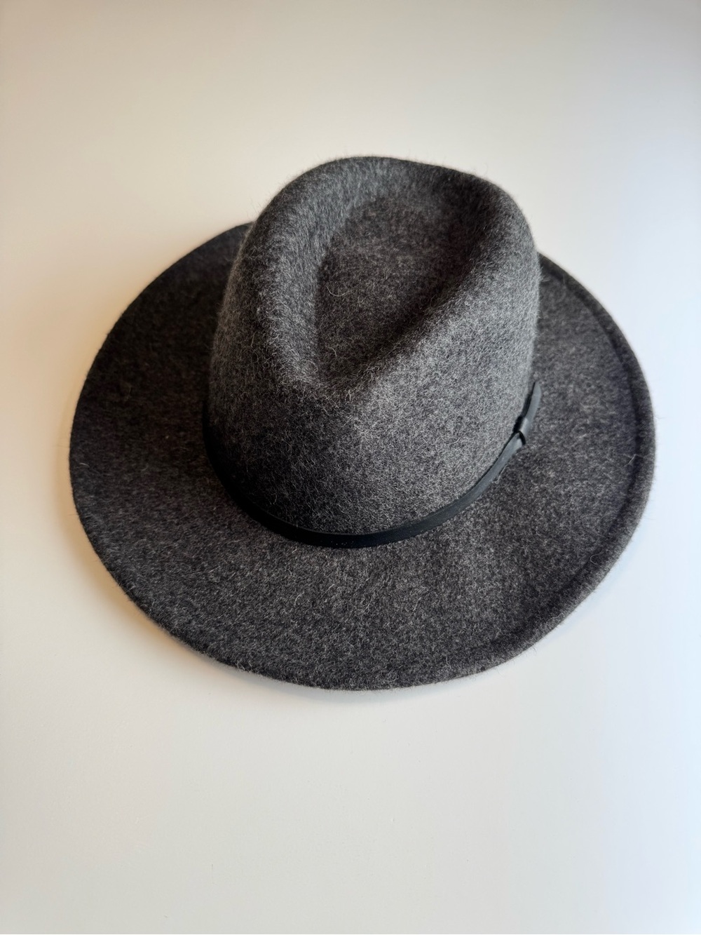 Men’s Grey Wool Fedora | Classic Americana Western Fall Winter Natural Fibers